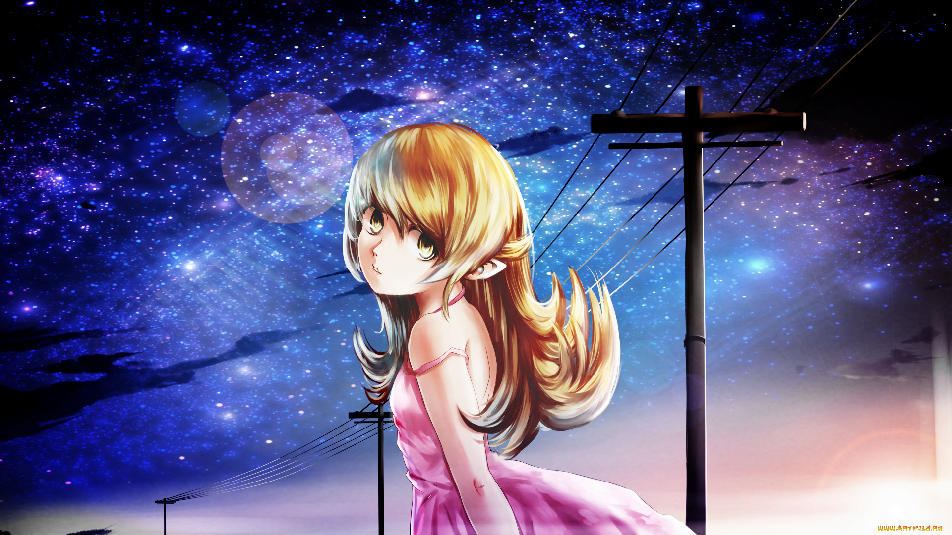 , bakemonogatari, , , , , oshino, shinobu, , lawliert, art, , , 